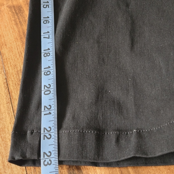 Slim-sation Women's 18 Black Pullon Capris Lattice Side Split Hem Stretch - Picture 6 of 10